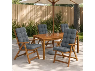 Lot de 6 coussins de chaise à dossier haut vianen cf59400