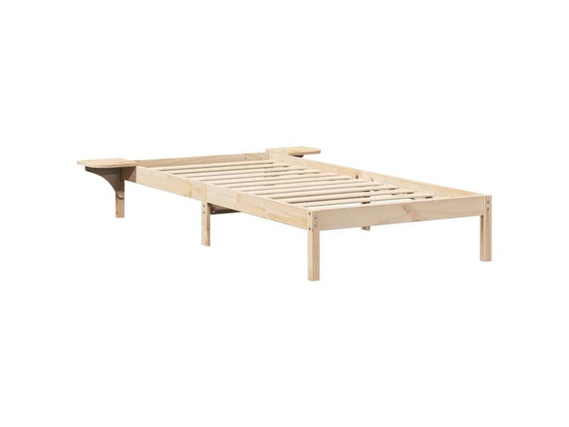  Lit simple- lit adulte -  cadre de lit naturel 80 x 200 cm pin massif  - Conforama C