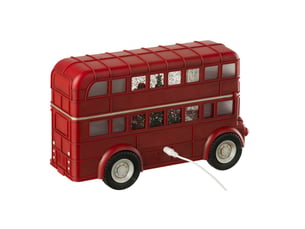 Bus musique à led père-noël 29cm multicolore