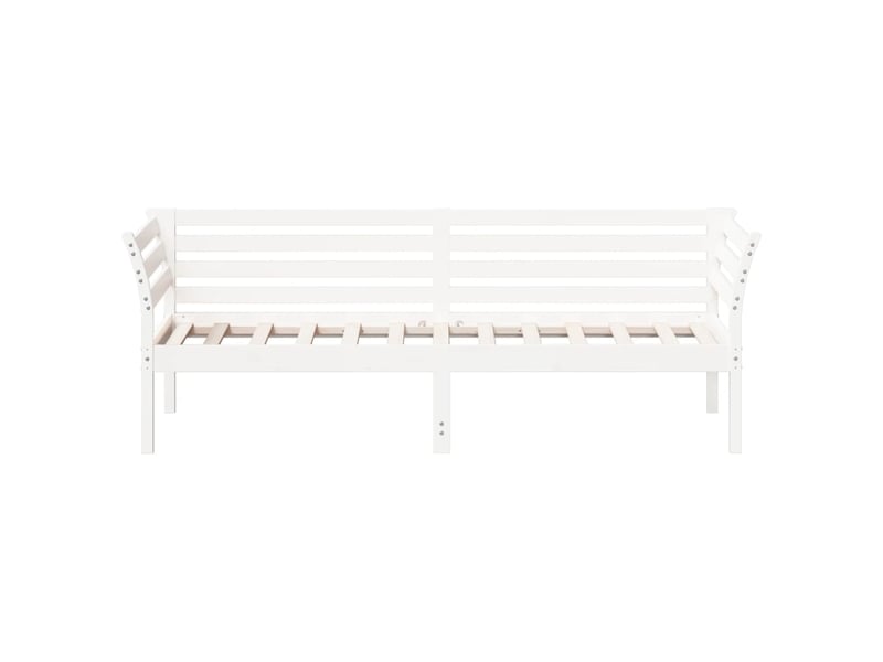  Lit simple- lit adulte -  lit de jour sans matelas blanc 80x200 cm bois de pin massif  - Conforama C