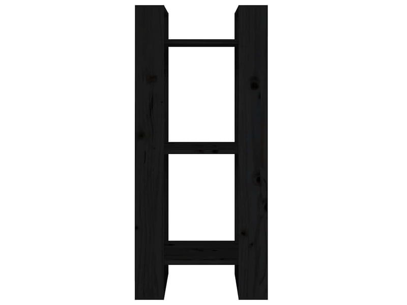  Bibliothèque, séparateur de pièce noir 41x35x91 cm pin solide  - Conforama C