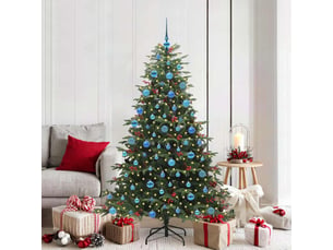 Sapin de noël, arbre de noël artificiel vert 180 cm pvc, métal et plastique cf61434