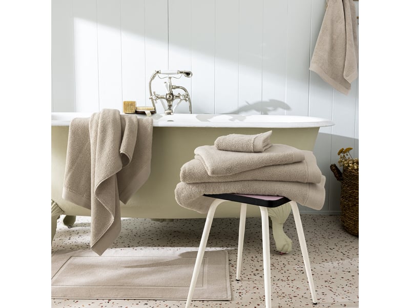  Pack complet 10 pièces softy salle de bain 100 % coton zero twist – 600 gm²  - Conforama A