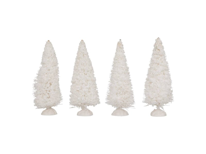  Lot de 4 accessoires village sapin assorti  - Conforama A