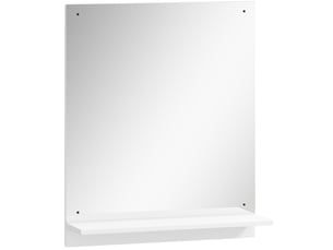 Miroir rectangulaire de salle de bain coloris blanc <strong>MIVRAY </strong>  <strong></strong> - 14 cm x 50 cm