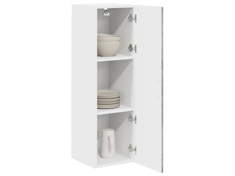 Meuble mural de cuisine | armoire de cuisine gris béton 30x31x100cm - Conforama C