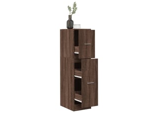 Armoire apothicaire chêne marron 30x41x118 cm bois d'ingénierie
