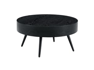 Table basse rond(e) coloris noir ULEVR  - 70 cmx70 cm