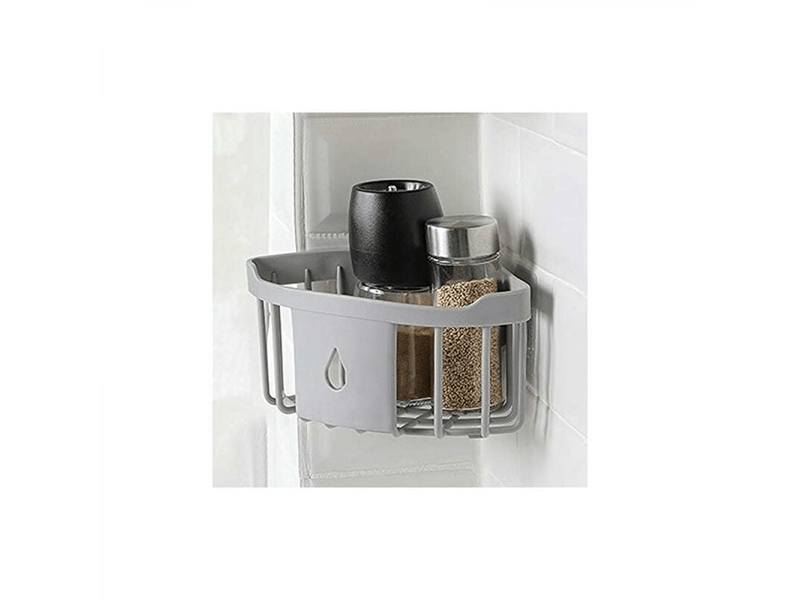  Cuisine salle de bain en plastique triangle de rangement organiser étagère de douche d'angle mural panier caddy avec ventouse vert  - Conforama C