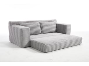 Deplimousse convertible 2 places HAUSS SPOLE  gris clair