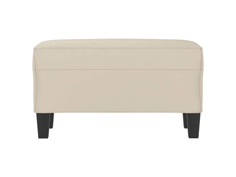  Banc d'entrée, banc d'intérieur crème 70x35x41 cm tissu microfibre  - Conforama C