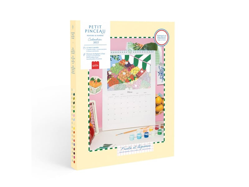  Calendrier 2027 à peindre par numéros gouache petit pastel avec illustrations 1-23531015 - Conforama A