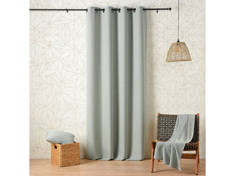  Rideau œillets polylin tamisant aux propriétés relaxantes du cbd 140x260 cm  - Conforama A