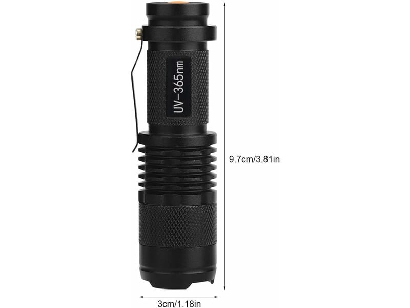  Lampe de poche uv ultra led blacklight light lampe d'inspection portable torche 395365 nm inspection d'hôtel à domicile(365nm)  - Conforama E