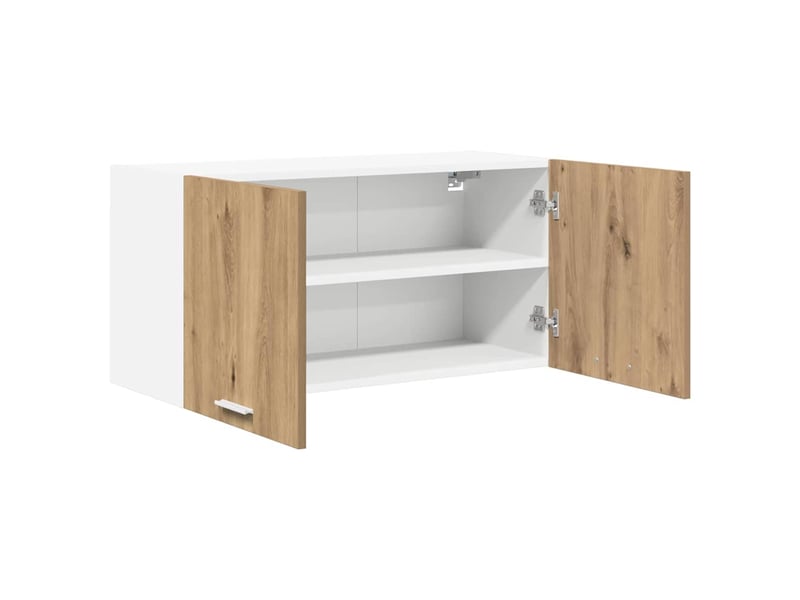  Meuble de rangement cuisine, armoire suspendue chêne artisanal 80x31x40cm  - Conforama E