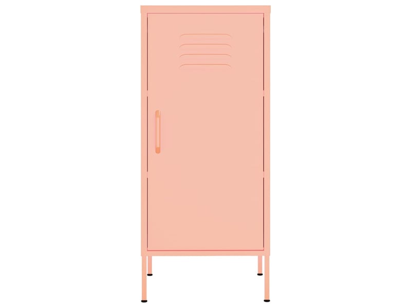  Armoire de rangement, rangement bureau rose 42,5x35x101,5 cm acier  - Conforama C