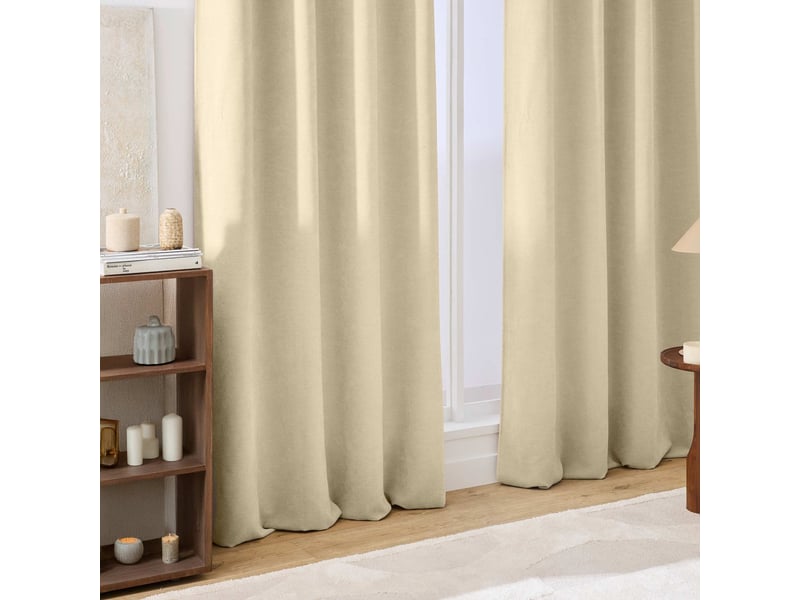  Rideau tamisant à œillets en velours chenille 140x260 cm  - Conforama D