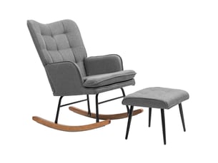 Pouf / repose pied MIVRAY gris