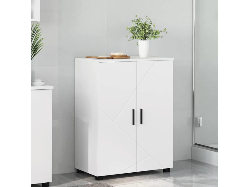  Cabinet de salle de bain, armoire salle de bain blanc 60 x 35 x 80 cm cf65241  - Conforama B