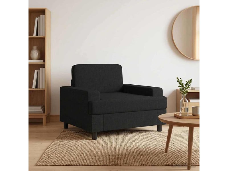 Vidaxl fauteuil noir tissu - Conforama B