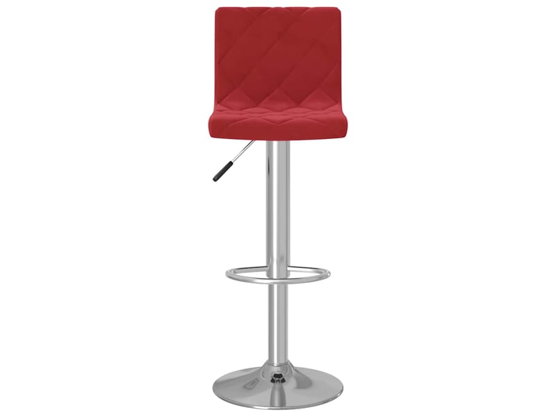  Lot de 2 tabouret de bar, chaise de bar rouge bordeaux velours shl93800  - Conforama D
