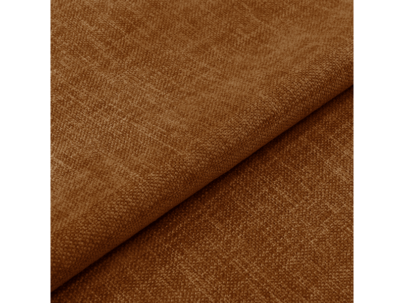 Fauteuil de salle à manger en tissu tramé terracotta celia CELIATTTERRA - Conforama E
