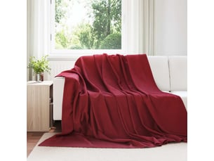 Couverture jetée de canapé 6 pcs bordeaux 240x220 cm 4.28 kg polaire