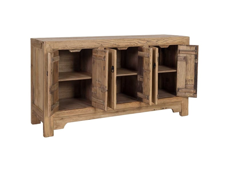  Buffet en bois beige 160x45x84 cm h  - Conforama E
