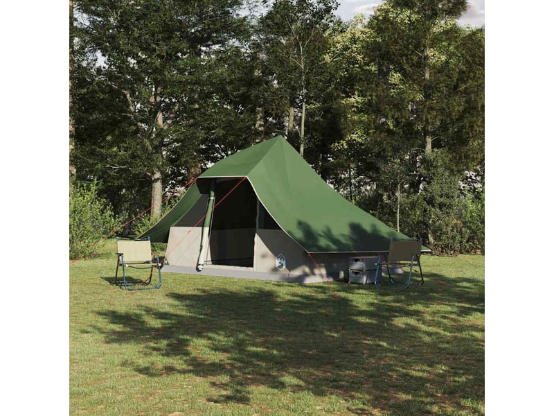  Tente tipi, tente de camping 10 personne vert taffetas shl65456  - Conforama B