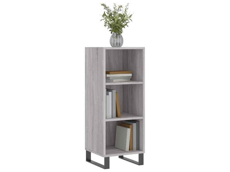  Buffet - bahut - meuble de rangement sonoma gris 34,5x32,5x90 cm bois d'ingénierie  - Conforama C
