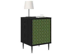 Table de chevet - cabinet de chevet - table de nuit geleen chêne noir 36 x 33 x 51 cm