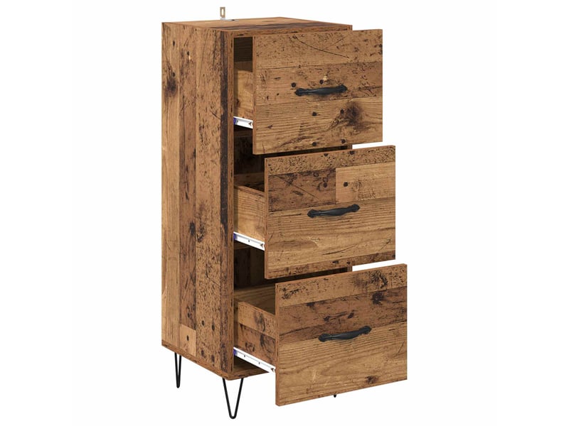  Buffet - bahut - meuble de rangement bois ancien 34 x 34,5 x 90 cm bois d'ingénierie  - Conforama E