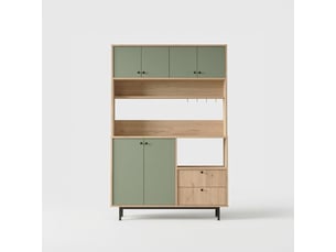 Buffet de rangement multiusage avec étagères et tiroirs zarethil
