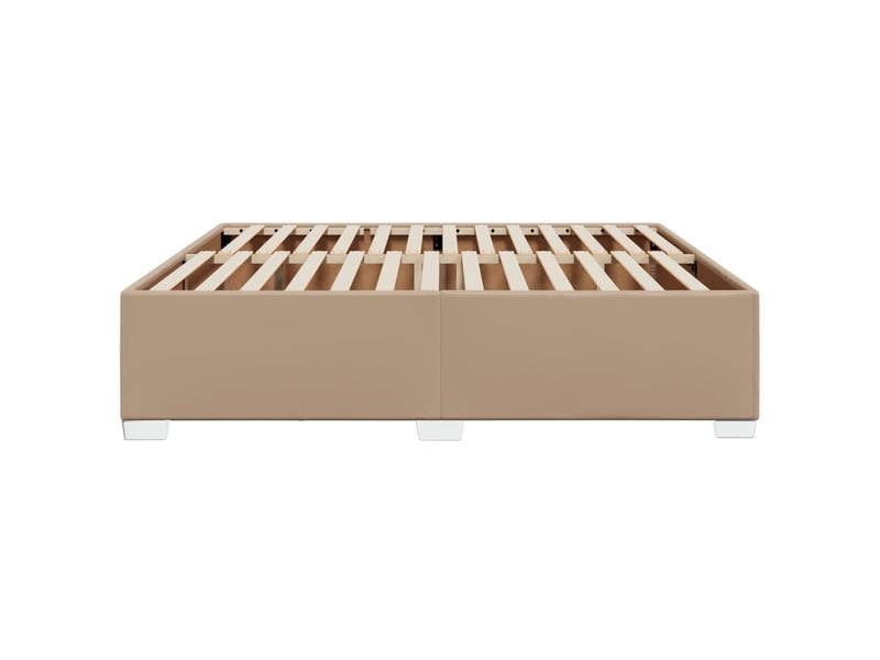  Lit double- lit adulte -  cadre de lit sans matelas cappuccino 200x200 cm similicuir  - Conforama D