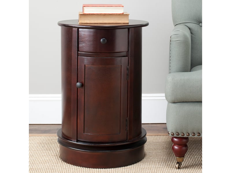  Tables d'appoint en bois de pin rouge foncé  - Conforama C