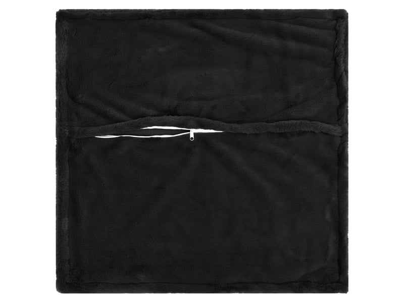  Lot de 2 housses de coussin houten noir 65 x 65 cm cf49353  - Conforama D