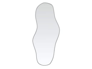 Miroir rectangulaire à fixer coloris argenté <strong></strong>  <strong></strong> - 90 cm x 40 cm