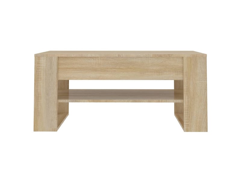  Table basse rectangulaire | table de salon chêne sonoma 102x55x45 cm bois d'ingénierie  - Conforama C