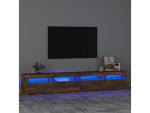 Meuble tv coloris marron 240 cm <strong></strong> <strong></strong>