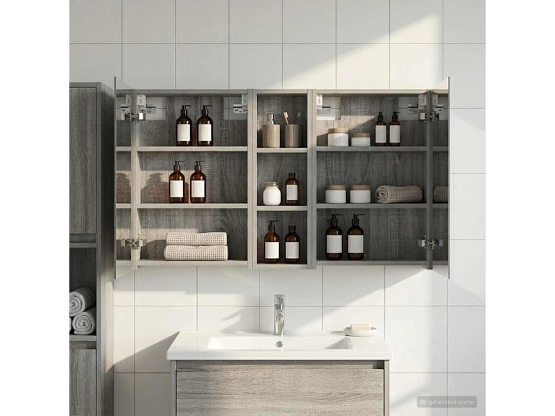  Ensemble de meubles de salle de bain 3 pcs 100x10.5x60.5 cm shl28  - Conforama B