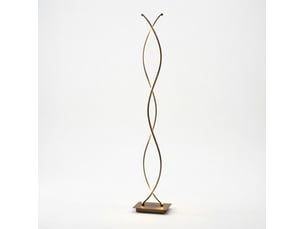 Lampadaire led 35 x 20 x 140 cm en aluminium et acrylique avec réglage de la luminosité par interrupteur au pied noir chicfurn