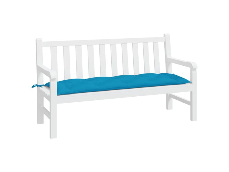  Coussin de banc de jardin, coussin d'assise bleu clair 150x50x7 cm tissu oxford cf52678  - Conforama C