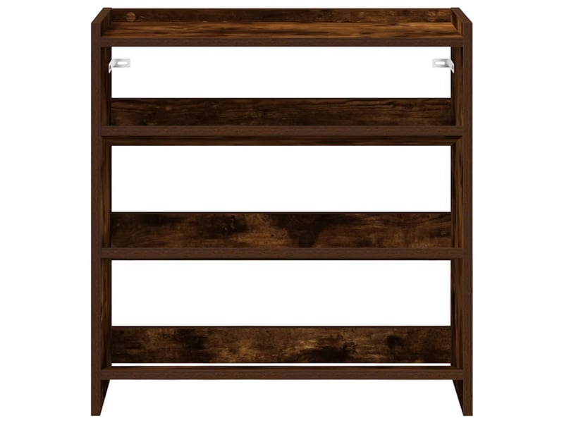  Meuble à chaussures, étagère à chaussures chêne fumé 60x25x62 cm bois d'ingénierie  - Conforama D