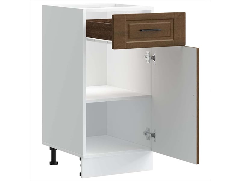  Meuble de rangement, armoire de cuisine porto chêne marron bois d'ingénierie shl6368  - Conforama E