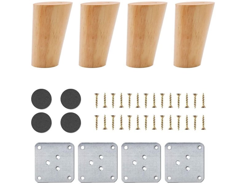  24 pcs de coussinets de protection de jambe de chaise en silicone au sol, tasses de meubles avec coussinets en feutre  - Conforama E
