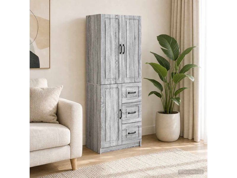  Buffet - ensemble de meubles 2 pc sonoma gris bois d'ingénierie  - Conforama B
