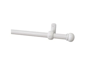Kit tringle à rideaux en bois embouts anglais d20 mm 180 cm