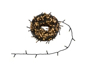 Guirlande lumineuse d'extérieur 30 m 400 led blanc chaud fil vert 13 fonctions avec minuteur sur secteur