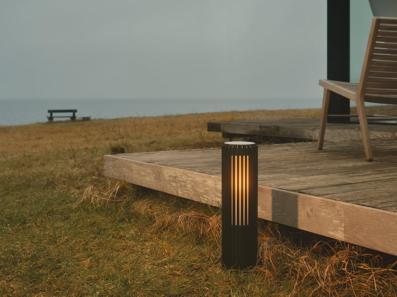  Potelet luminaire aludra 45 aluminium seaside noir h. 45,4 ip44 nordlux-extérieur 2118028203 - Conforama B