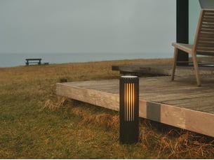 Potelet luminaire aludra 45 aluminium seaside noir h. 45,4 ip44 nordlux-extérieur